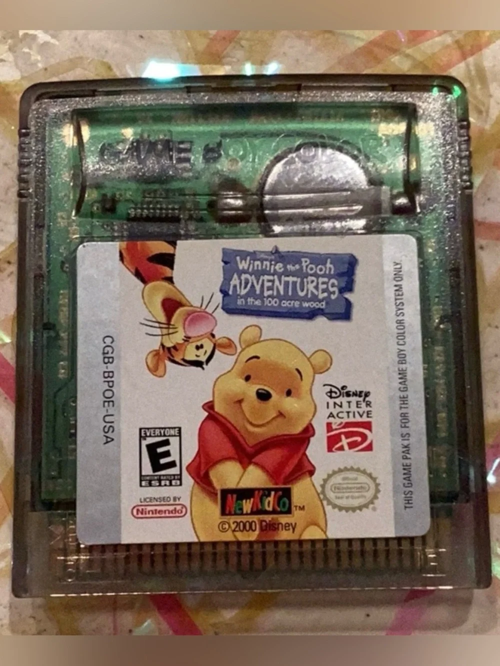 Winnie The Pooh Adventures Gameboy Color Game Nintendo Game Boy Authentic Tested
